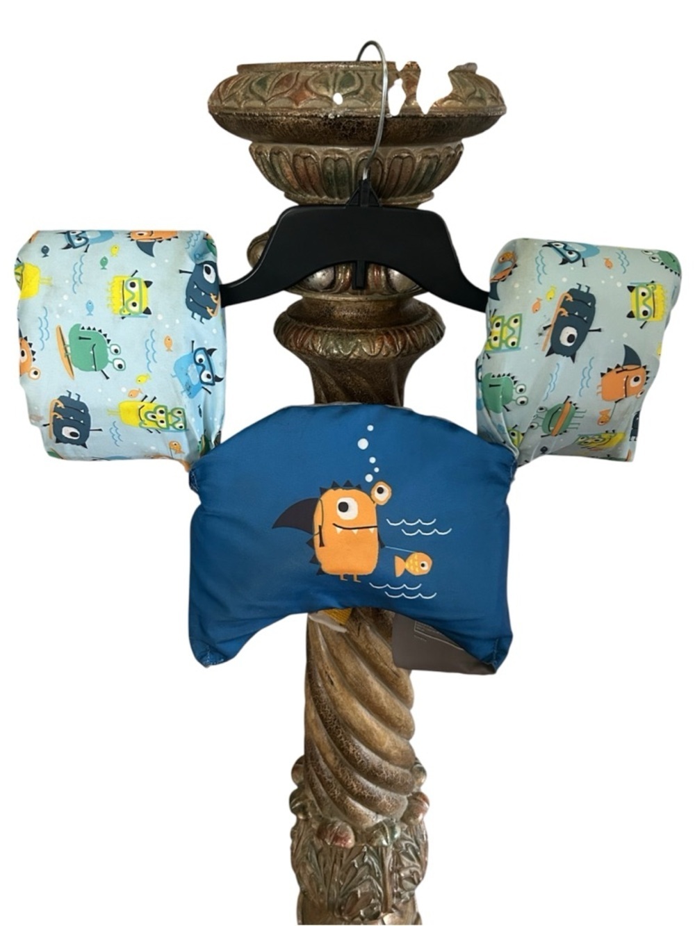 Puddle Jumper Kids Swim Float Vest Arm Bands Monster Blue Safety Float 33-55 lbs
